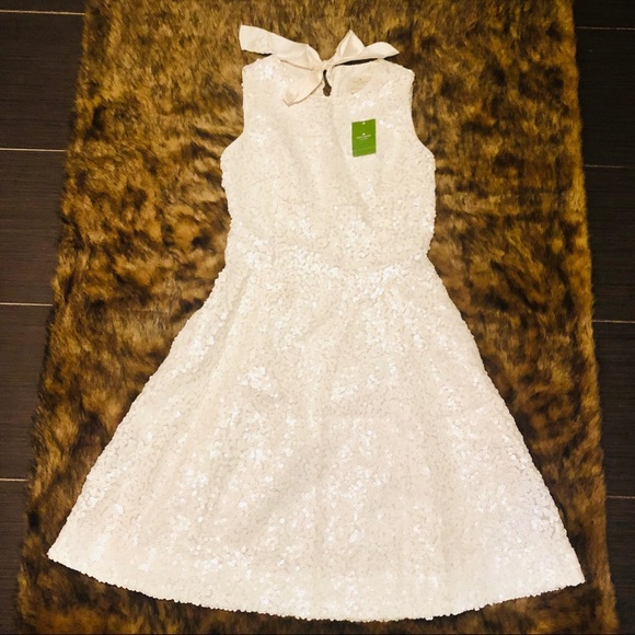 NWOT Kate Spade New York white sequin dress - Picture 7 of 12